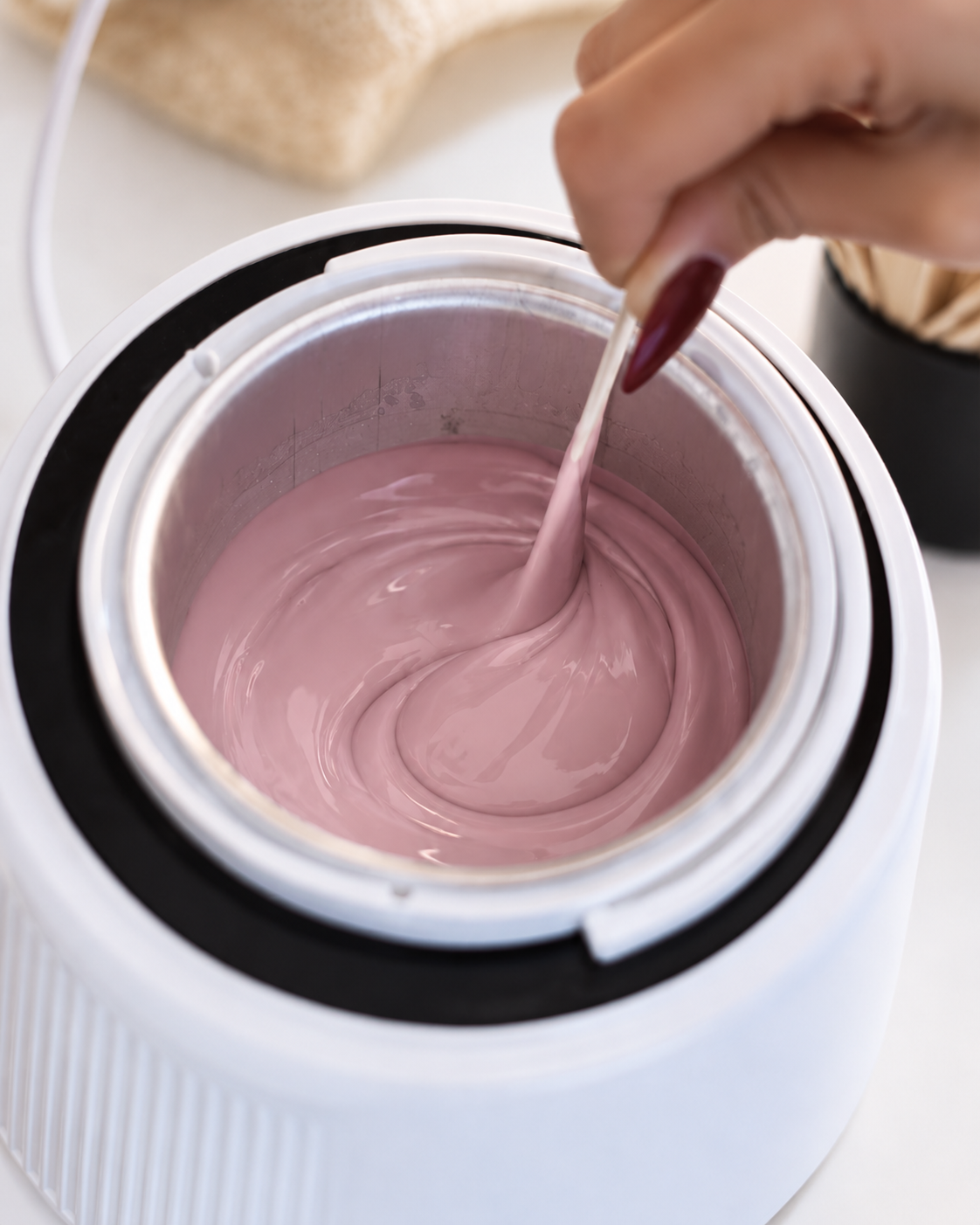 Wachsperlen erwärmen